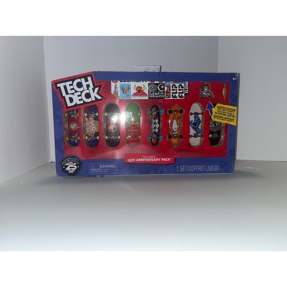 Tech Deck Other - Tech Deck, 25th anniversary 8-pack fingerboards with exclusive figure